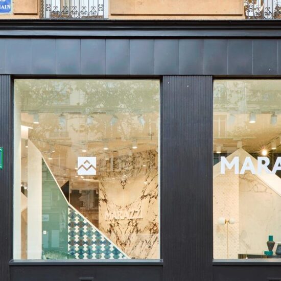 Spațiul expozițional al Marazzi Paris în interiorul circuitului Paris Design Week